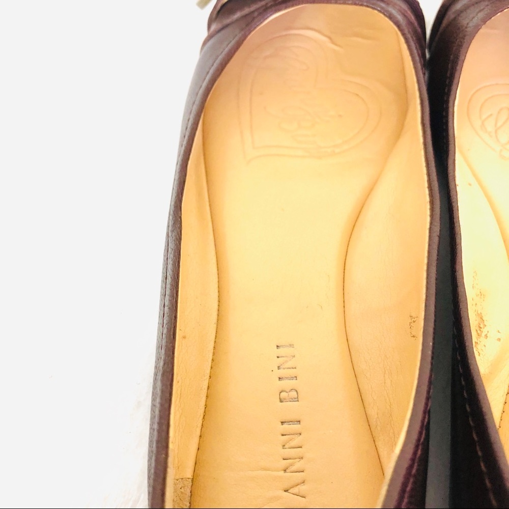 🔅Gianni Bono Brown Ballet Flat Shoe Size 6.5 - Picture 4 of 6